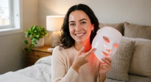 Tratamiento de Terapia de Luz Roja para el rejuvenecimiento cutáneo, la estimulación de colágeno y el apoyo antienvejecimiento, ofrecido en Enfield Royal Medspa, Viera, FL.