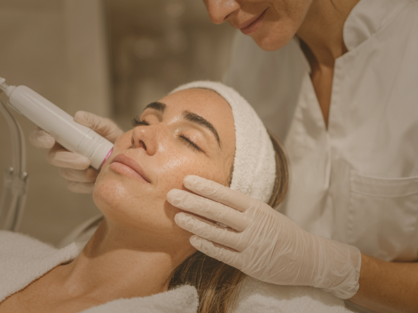 Woman receiving advanced hyperpigmentation treatment at Enfield Royal Clinic Orlando