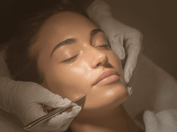 Dermaplaning facial treatment at Enfield Royal Clinic Orlando - Exfoliation and peach fuzz removal