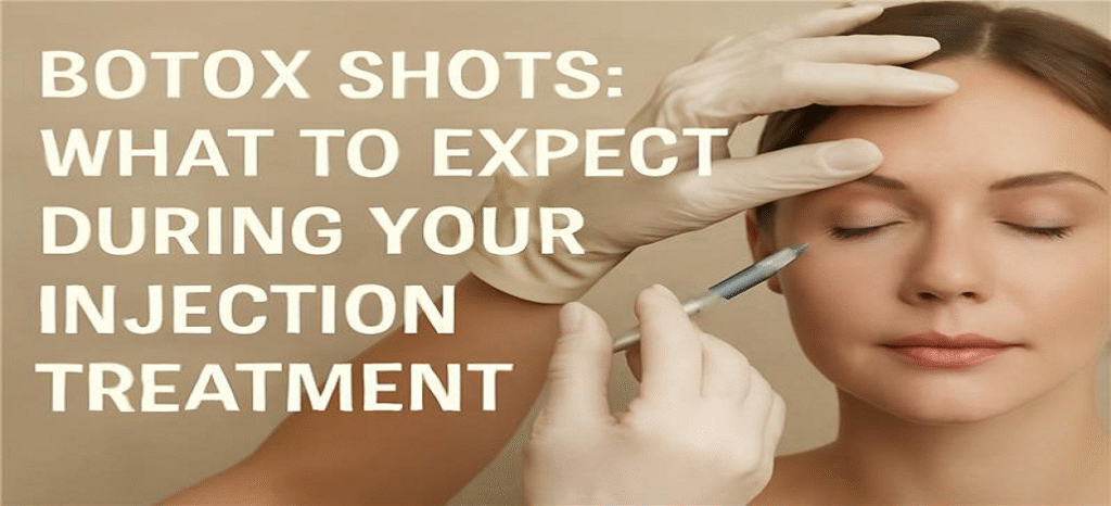 woman receiving botox shots in orlando med spa .