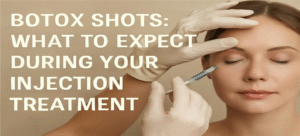 woman receiving botox shots in orlando med spa .