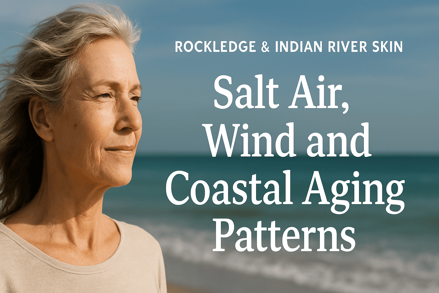 Rockledge and Indian River skin showing coastal aging effects from salt air, wind, and sun exposure