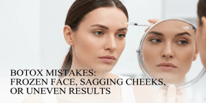 Botox mistakes causing frozen facial expressions and uneven results