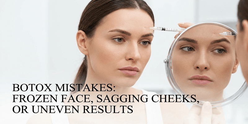 Botox mistakes causing frozen facial expressions and uneven results