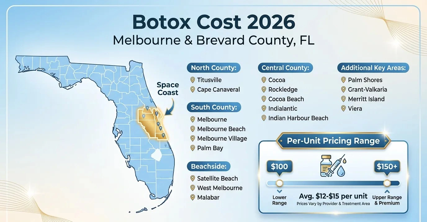 Botox unit pricing in brevard county and surrounding citiies in 2026- Enfield Royal Mep Spa Viera, FL