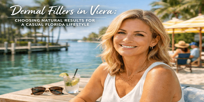 Woman enjoying natural dermal filler results in Viera, Florida