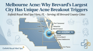 Melbourne FL acne breakout triggers caused by climate, pollution, and lifestyle factors in Brevard County