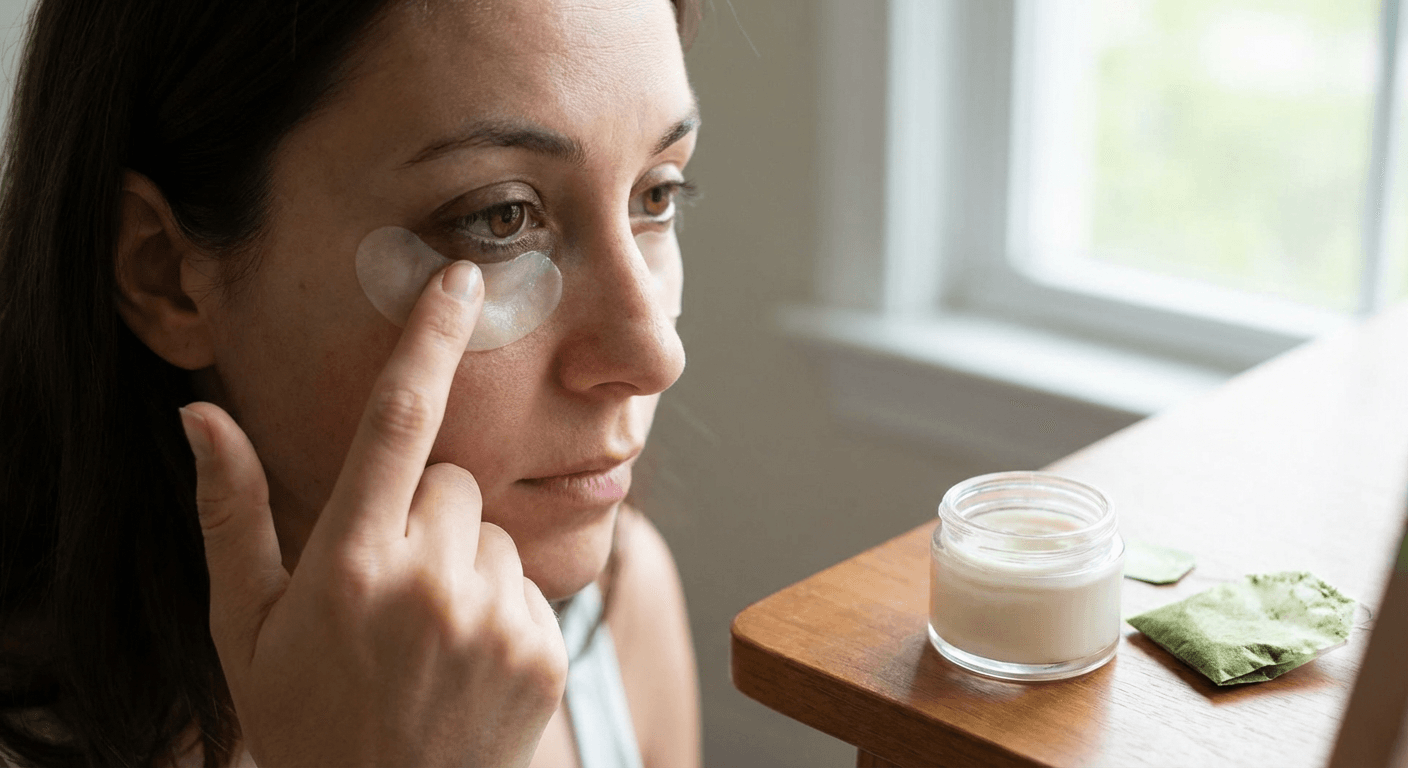 Professional under eye dark circles treatment improving skin tone and brightening the under-eye area
