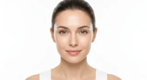 A serene woman enjoying perfect skin, the result of a luxurious and effective medical skincare treatment at Enfield Royal Medspa.