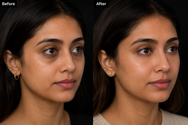 Cheek filler before and after results at Enfield Royal Clinic serving Branchburg and Somerset County, NJ.