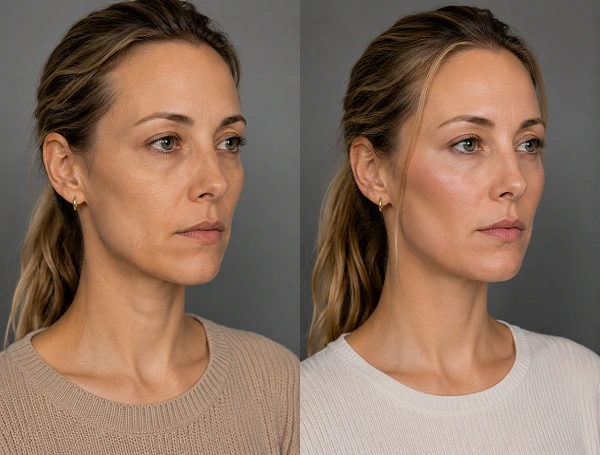 Cheek filler before and after results at Enfield Royal Clinic serving Branchburg and Somerset County, NJ.