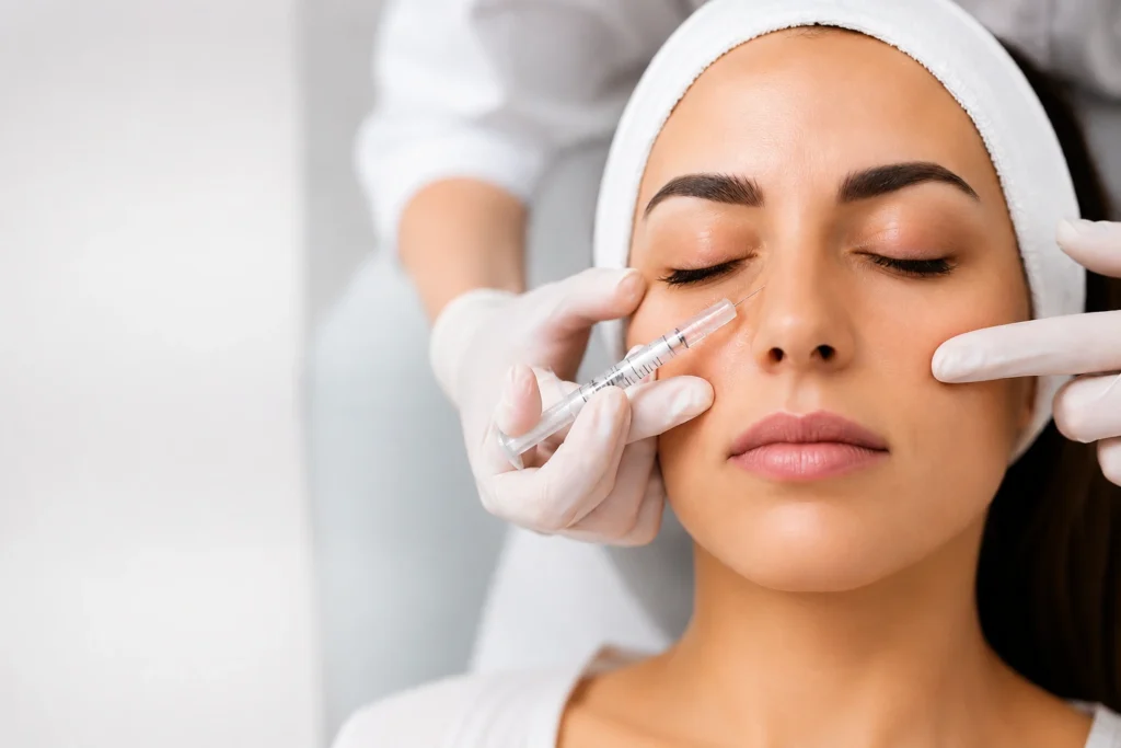 Under-eye dermal filler treatment in Somerset County NJ at Enfield Royal Clinic Branchburg
