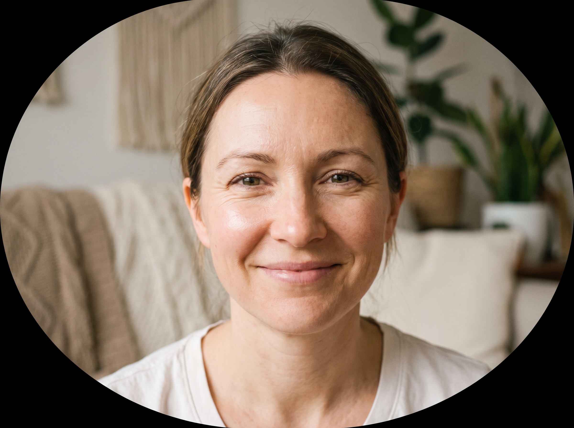 Profile photo of smiling woman, Botox patient testimonial, New Jersey clinic