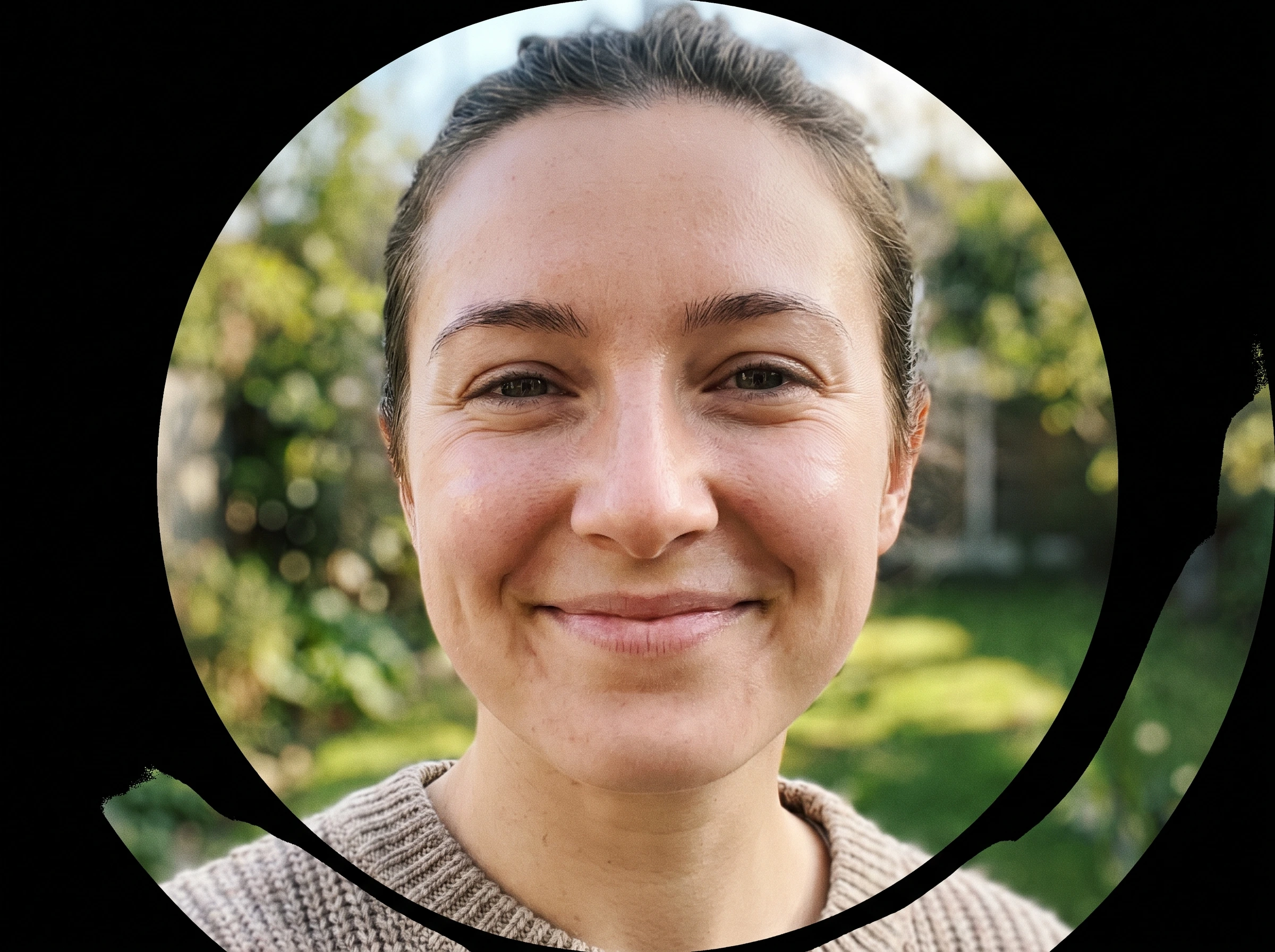Profile photo of smiling woman, facial treatment patient testimonial, New Jersey clinic