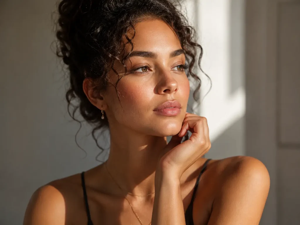 Portrait of a woman with smooth, flawless skin showcasing the anti-aging results of Xeomin treatment at Enfield Royal Medspa in Branchburg, serving Somerset County.
