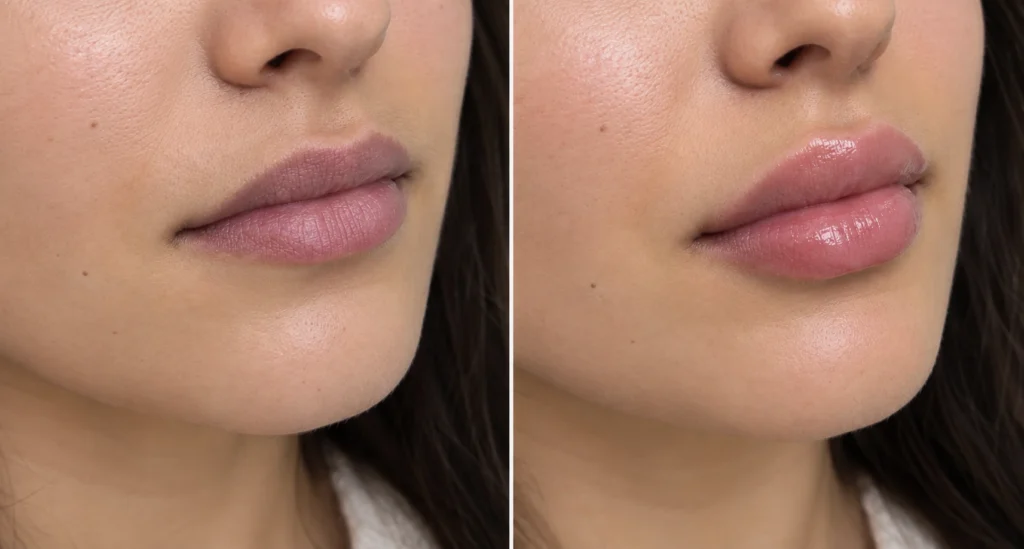 Dermal fillers for lip lines before and after in Branchburg NJ serving Bridgewater