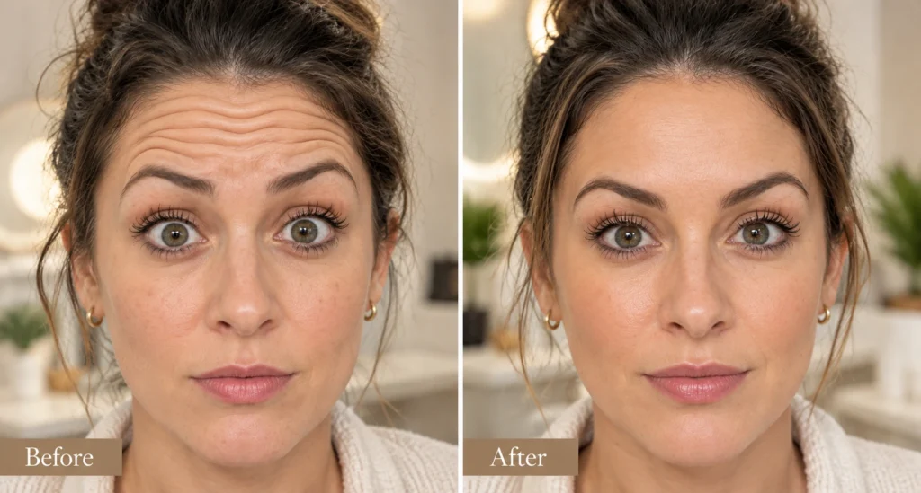 Dysport for forehead lines before and after treatment in Branchburg, NJ, serving Bridgewater