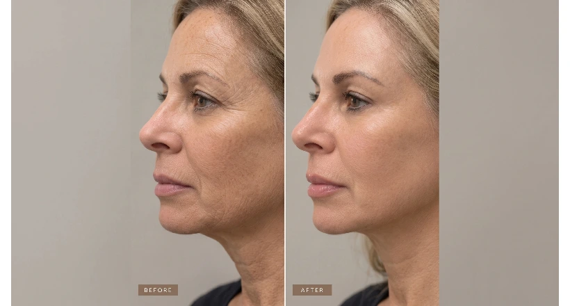 PRP injections for facial rejuvenation before and after at Enfield Royal Clinic serving Bridgewater from Branchburg, NJ