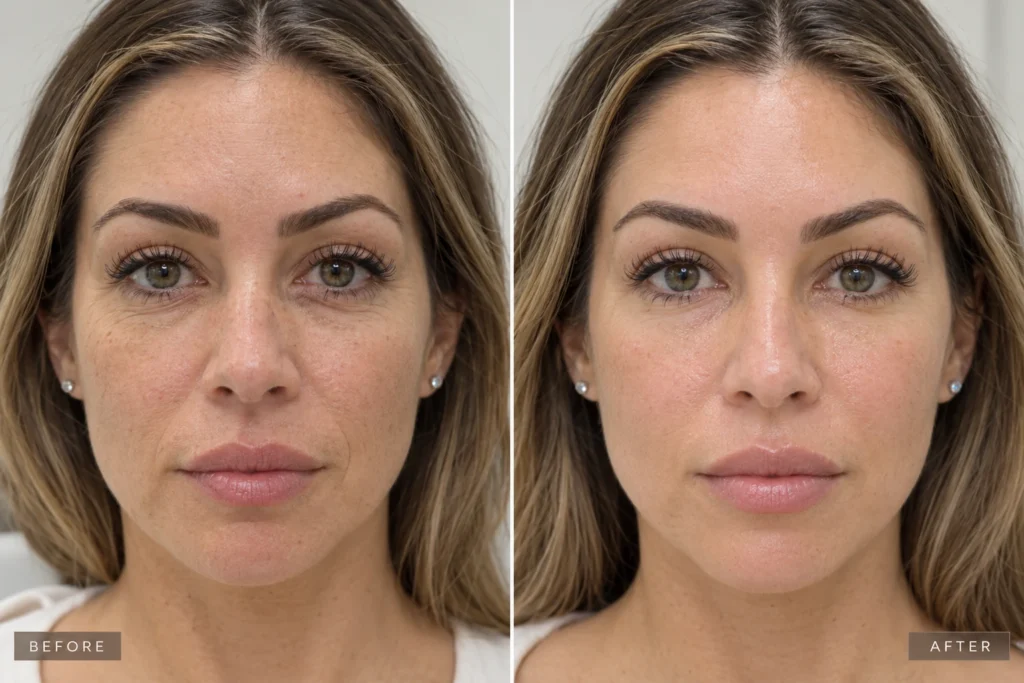 PRP injections for aging skin before and after at Enfield Royal Clinic serving Bridgewater, NJ from Branchburg