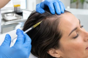 PRP therapy injection for thinning hair at Enfield Royal Clinic Branchburg NJ