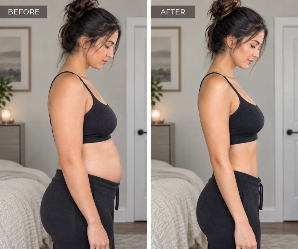 Weight loss treatment before and after results for a woman at Enfield Royal Clinic in Branchburg, NJ, serving Bridgewater