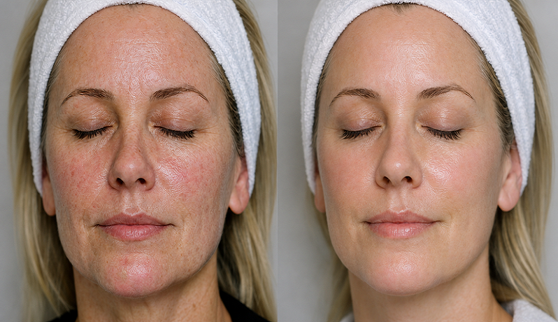HydraFacial treatment for deep cleansing, hydration, and glowing skin at Enfield Royal Clinic in Tomball, TX.