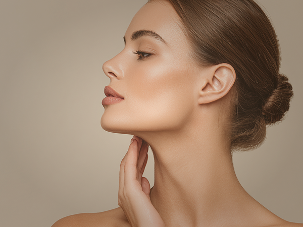 Non-surgical jawline contouring with dermal fillers at Enfield Royal Clinic Houston - Sculpted definition
