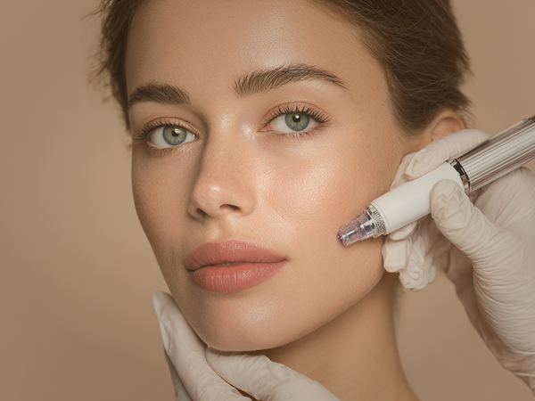 Microneedling treatment in Houston for skin rejuvenation at Enfield Royal Clinic.