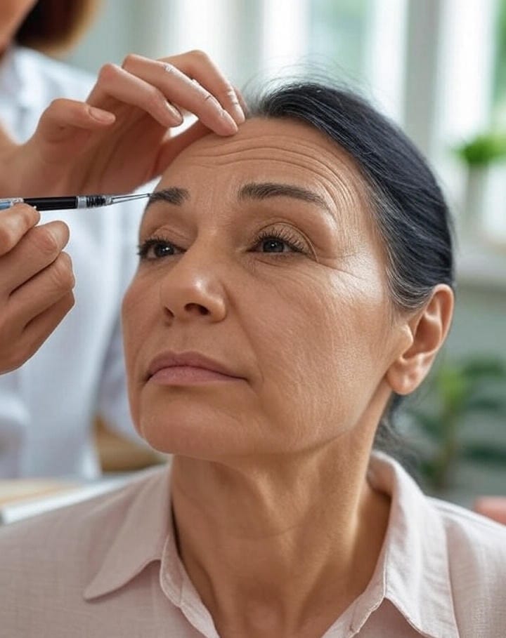 Botox for forehead and frownlines