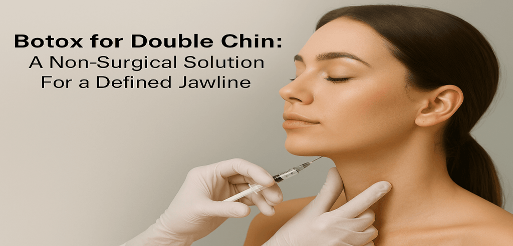 Botox for double chin providing a non-surgical solution for a defined and sculpted jawline