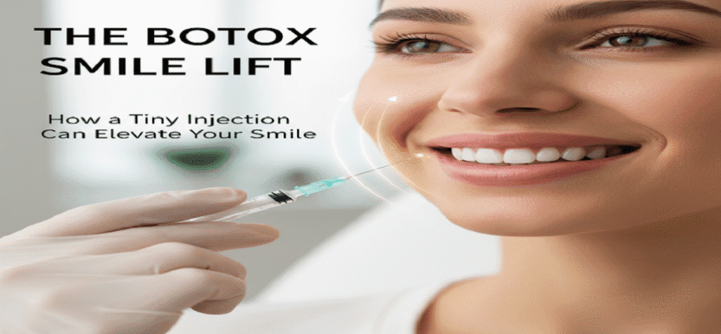 Botox smile lift with tiny injection technique at Enfield Royal Med spa in Tomball