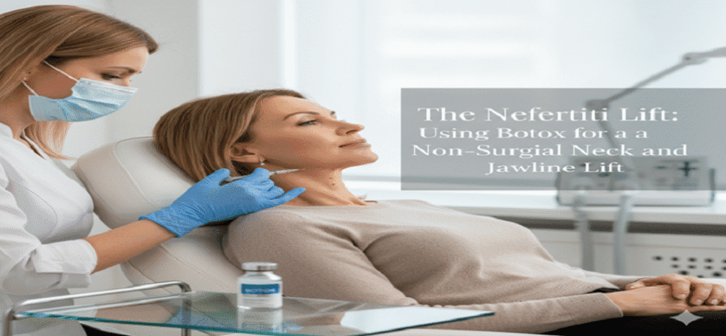 Nefertiti Lift using Botox for non-surgical neck and jawline tightening at Enfield Royal Med spa