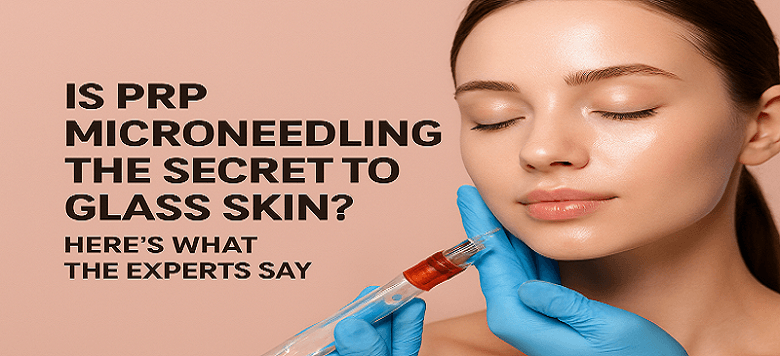 PRP microneedling treatment for achieving glass skin results