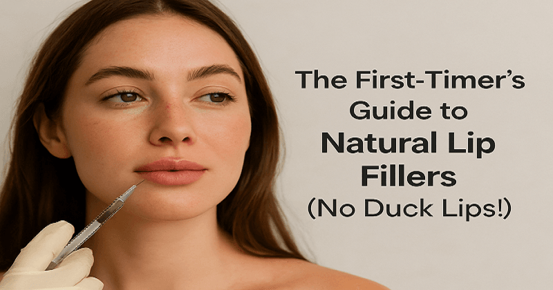 Woman with natural-looking lip fillers showing subtle lip enhancement without overfilled appearance