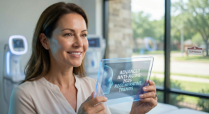 Advanced anti-aging regenerative medicine treatments and therapies available in Tomball Texas showing 2026 innovative skincare technologies
