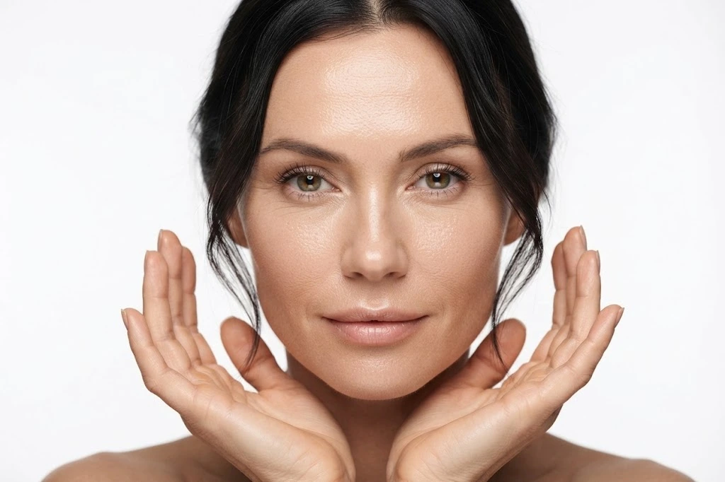 Alt Text: HIFU facial treatment for skin tightening and facial contouring at Enfield Royal Clinic in Tomball, TX